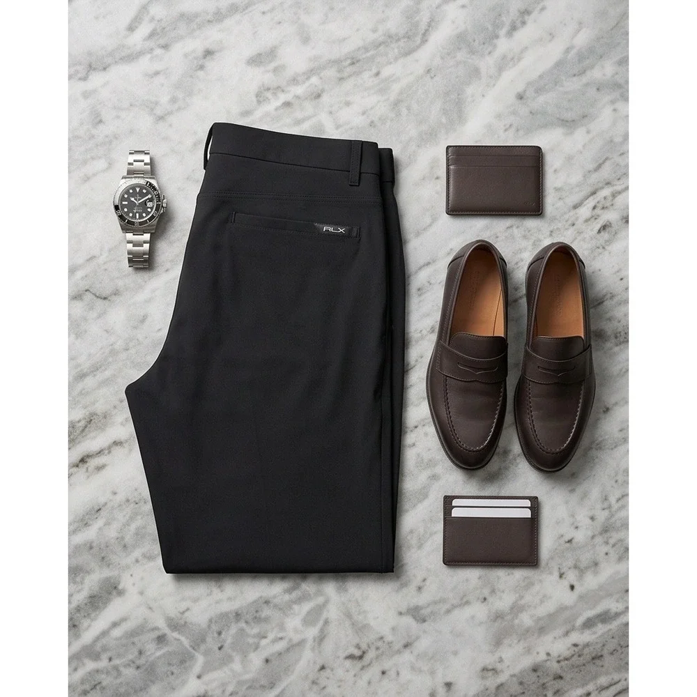 RLX Ralph Lauren Mens 34x34 Tailored Fit‎ Golf Pants Black NWT